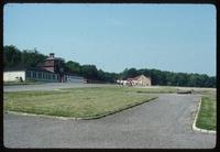 Buchenwald Concentration Camp : View from the crematorium toward the camp main gate