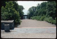 Buchenwald Concentration Camp : Entry point to camp memorial from adjacent camp site