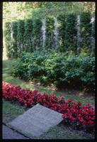 Dachau Concentration Camp : Garden at execution wall