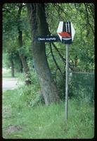 Belzec Concentration Camp : Polish road sign for a World War II Memorial