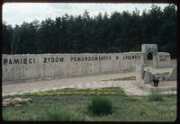 Chelmno Concentration Camp : Second commemorative wall element to Jewish victims