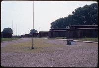 Majdanek Concentration Camp : Roll call yard and line of barracks