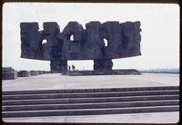 Majdanek Concentration Camp : View along entry walk to main camp memorial