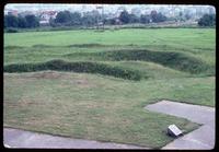 Majdanek Concentration Camp : Outdoor burning pits adjacent to ashes memorial