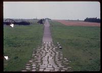 Majdanek Concentration Camp : View from under the main memorial to the ashes memorial