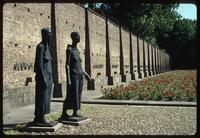 Ravensbrück Concentration Camp : View From Inmate Sculpture and commemorative wall