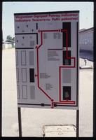 Mauthausen Concentration Camp : Sign at main barracks gate area