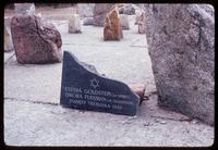 Treblinka Concentration Camp : Private family commemoration within cosmic swirl of stones