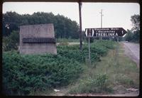 Treblinka Concentration Camp : Road sign identifying Treblinka camp site