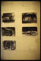 Dora Concentration Camp : Inmate sketches of cave and V2 rocket construction