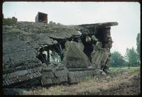 Birkenau Concentration Camp : Close-up of crematorium K-2 showing condition and construction