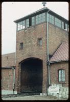 Birkenau Concentration Camp : On-site view of main rail entry point and administrative offices