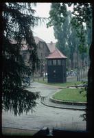 Auschwitz Concentration Camp : View of same guard tower from off-site