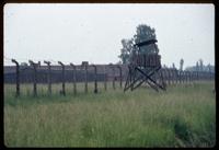 Birkenau Concentration Camp : Camp B1 guard tower and fence taken in 1979