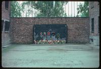 Auschwitz Concentration Camp : Courtyard containing the execution wall for camp prisoners