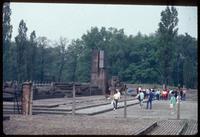 Birkenau Concentration Camp : View of Auschwitz-Birkenau Memorial in 1979