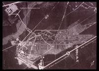 Bergen-Belsen Concentration Camp : Bergen-Belsen camp site as seen on aerial photograph