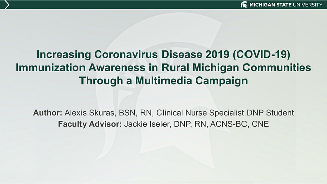 Increasing coronavirus disease 2019 (COVID-19) immunization awareness in rural Michigan communities through a multimedia campiagn