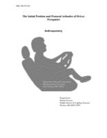 The initial position and postural attitudes of driver occupants : anthropometry