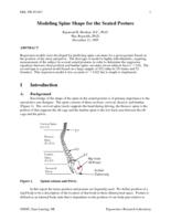 Modeling spine shape for the seated posture