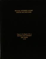 Individual differences in infant orienting and conditioning