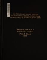 The effect of liquid and dry fertilizers on the phosphorus content at early stages of growth and on the yield of several crops