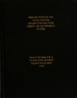 Fresh and frozen egg yolk protein fractions : emulsion stabilizing power, viscosity, and electrophoretic patterns