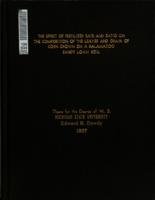 The effect of fertilizer rate and ratio on the composition of the leaves and grain of corn grown on a Kalamazoo sandy loam soil