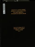 Inhibition of a juvenile hormone analogue by organic acids in tests with Musca domestica L. and Oncopeltus fasciatus (Dallas)