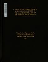 A survey of the current status of speech education offered in the adult evening classes of the Michigan public schools