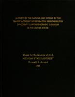 A study of the nature and extent of the traffic accident investigation responsibilities of county law enforcement agencies in the United States