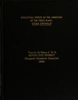 Biological effects of the ingestion of the toxic plant, Cycas circinalis