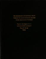 The measurement of emotional health through the use of Estavan's modified paired comparison technique