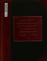 A test & analysis of the synchronous motor generator set no. M 4 in the alternating current laboratory of the Michigan state college