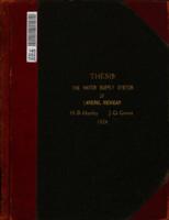 The water supply system of Lansing, Michigan including investigation, estimates, & recommendations