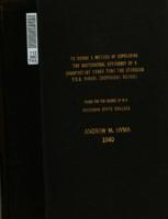 To devise a method of expressing the bactericidal efficiency of a disinfectant other than the standard F.D.A. phenol coefficienct method