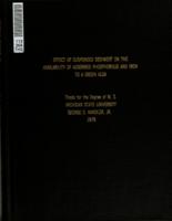 Effect of suspended sediment on the availability of adsorbed phosphorous and iron to a green alga