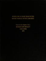 Interrelation of bovine serum proteins and milk proteose-peptone components