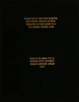 Renovation of simulated municipal wastewater through intensive irrigation of corn grown on a tile drained conover loam