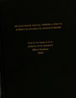 The State Capitol political reporter : a study in attempts to influence the legislative process