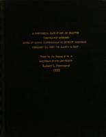 A rhetorical case study of selected temperance speeches given by Glenn Cunningham in Detroit, Michigan February 24, 1957, to March 8, 1957