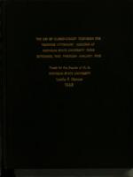 The use of closed-circuit television for teaching veterinary medicine at Michigan State University from September, 1955, through January, 1963