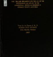 A rapid method for the correlation of fine-grained sediments with the aid of the spectrograph as applied to the Mississippian-Devonian sequence in Ogemaw County, Michigan