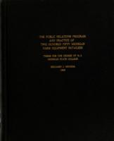 The public relations program and practice of two hundred fifty Michigan farm equipment retailers