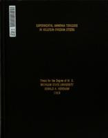 Experimental ammonia toxicosis in Holstein-Friesian steers