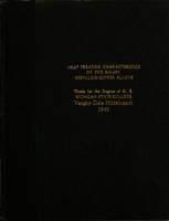 Heat treating characteristics of five binary beryllium-copper alloys