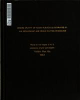 Specific gravity of human subjects as determined by air displacement and helium dilution procedures