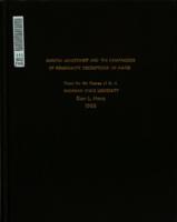 Marital adjustment and the comparison of personality descriptions of mates