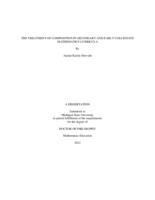 The treatment of composition in secondary and early collegiate mathematics curricula