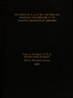 The effects of 2,4,5-T on two-year-old shortleaf pine seedlings in the Ouachita mountains of Arkansas